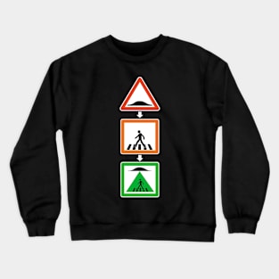 ufo signs Crewneck Sweatshirt